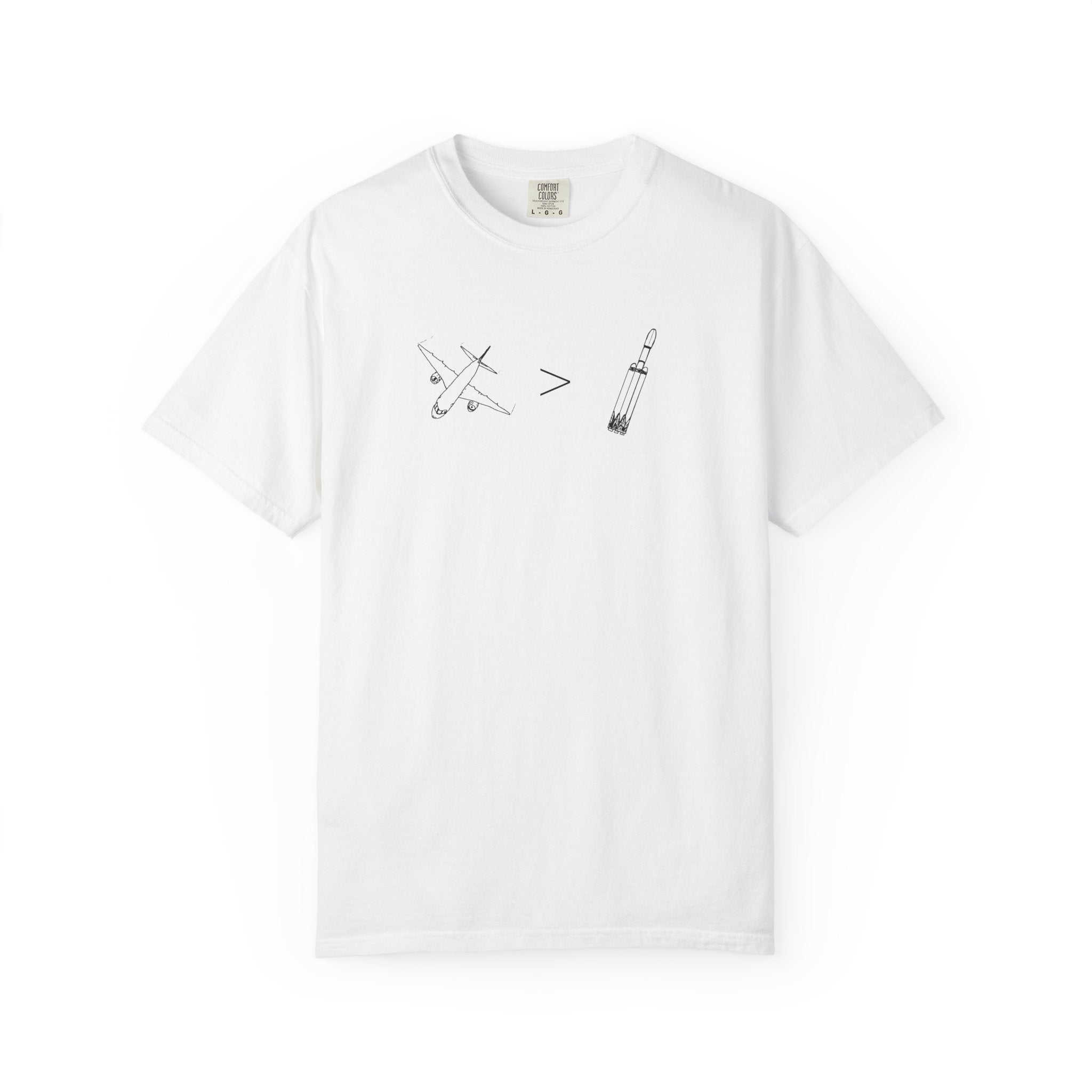 Airplanes over Rockets T-shirt