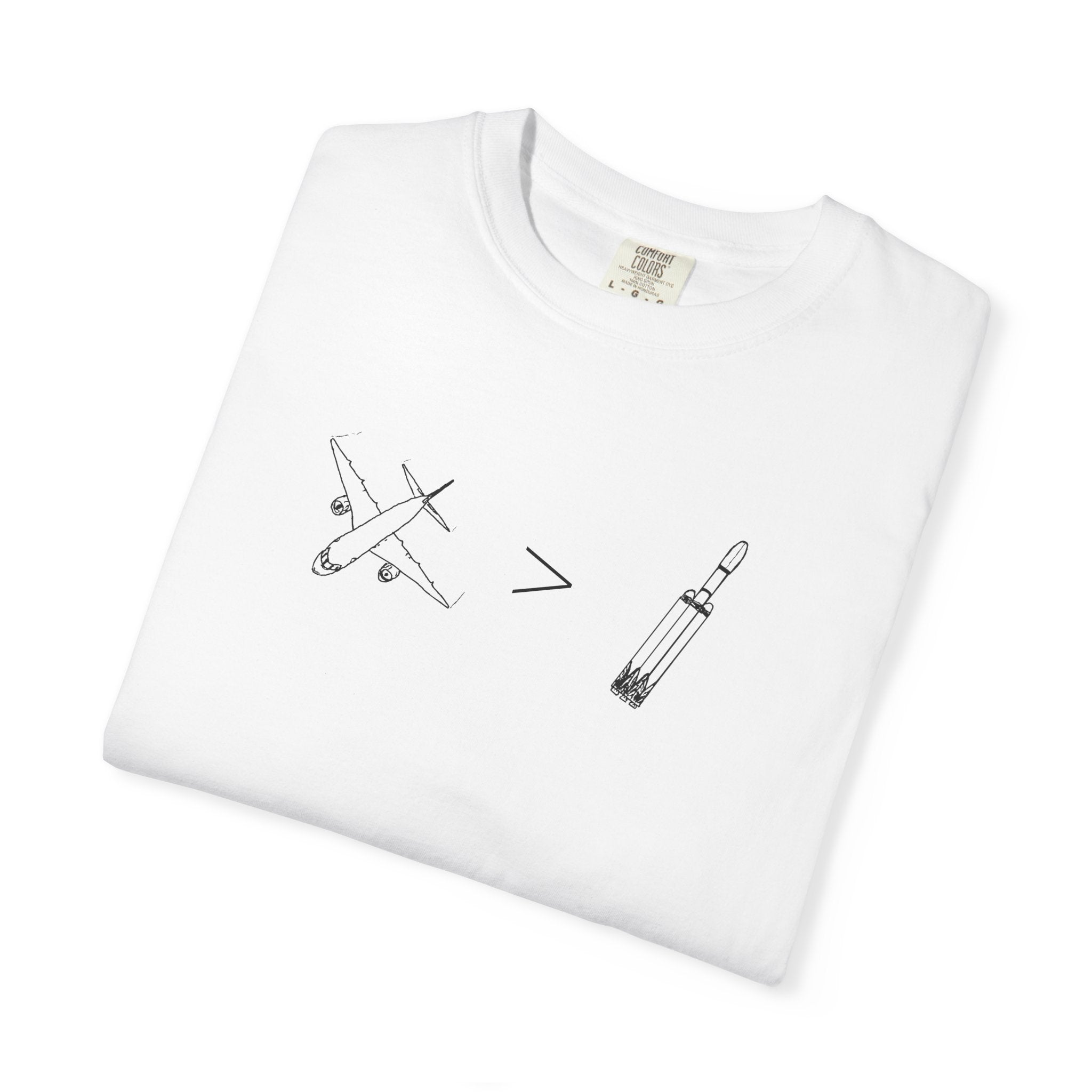 Airplanes over Rockets T-shirt