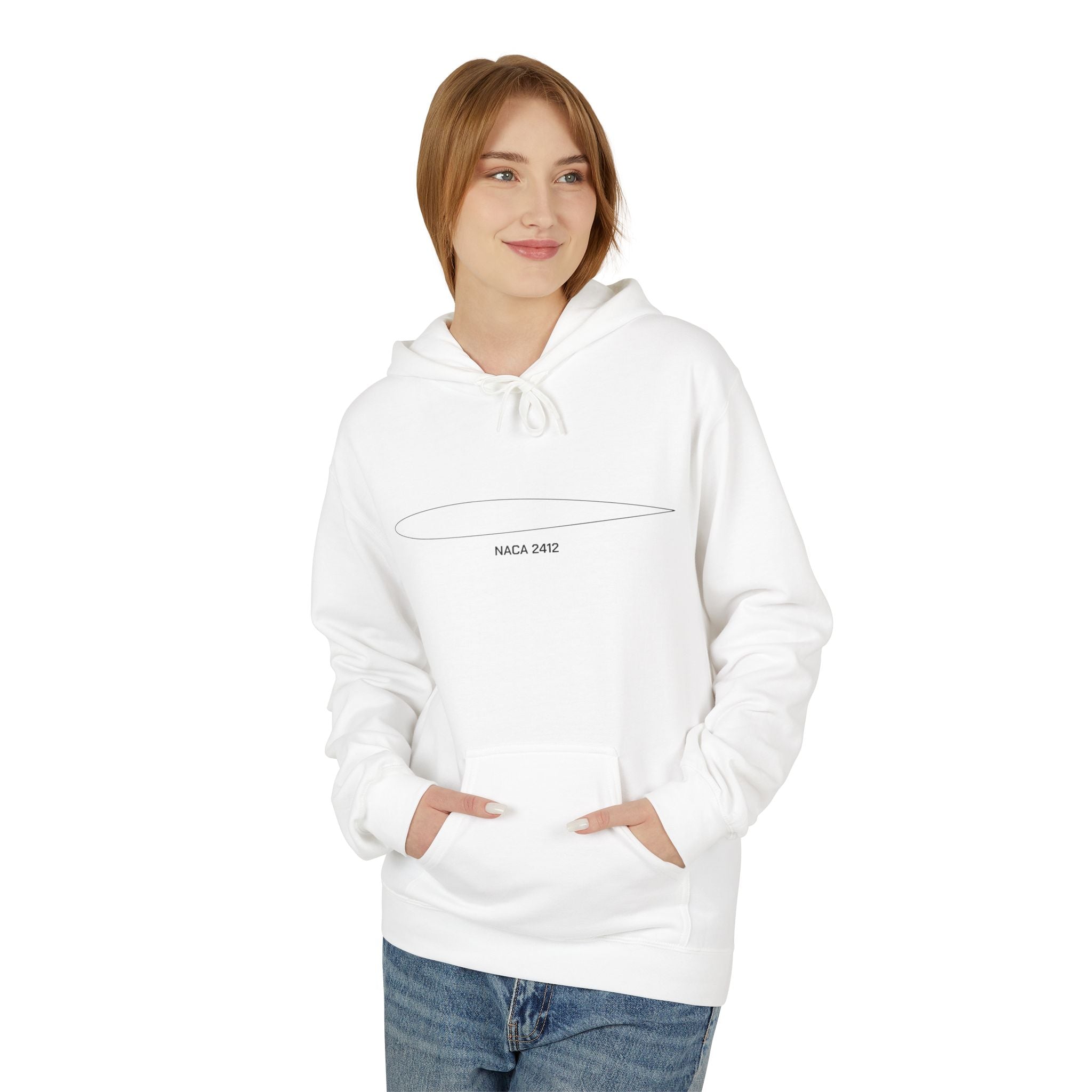 NACA 2412 Airfoil Outline Hoodie