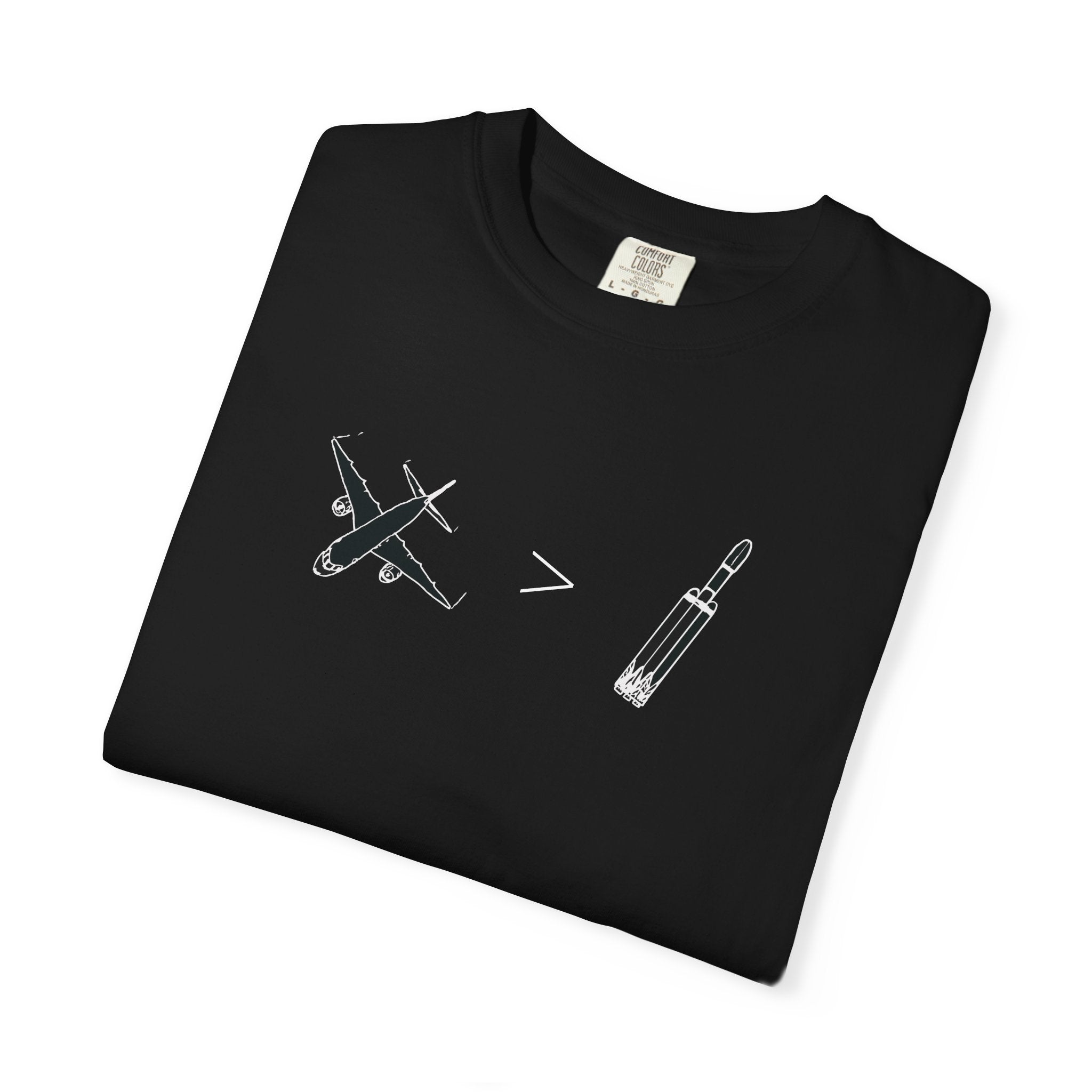Airplanes over Rockets T-shirt