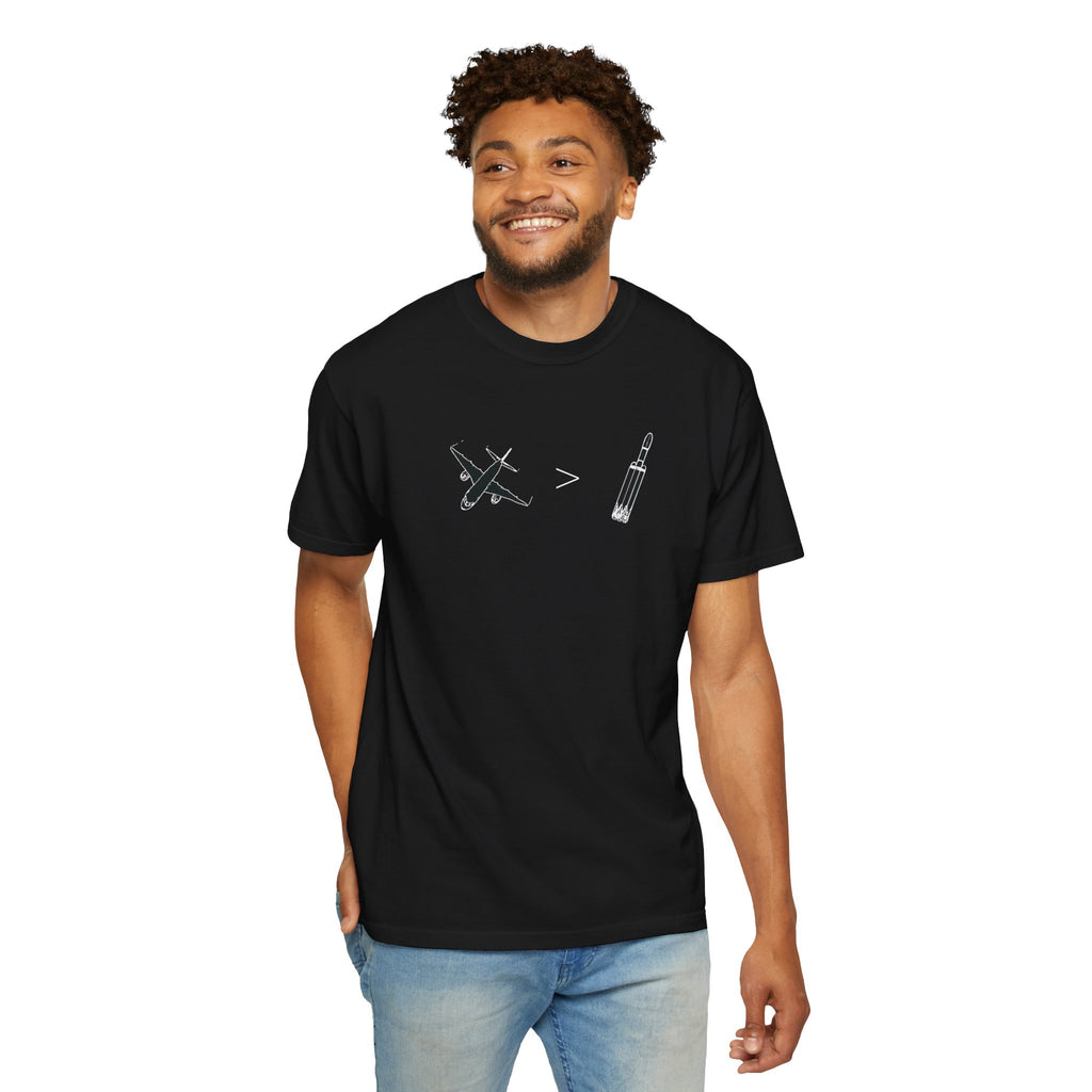 Airplanes over Rockets T-shirt