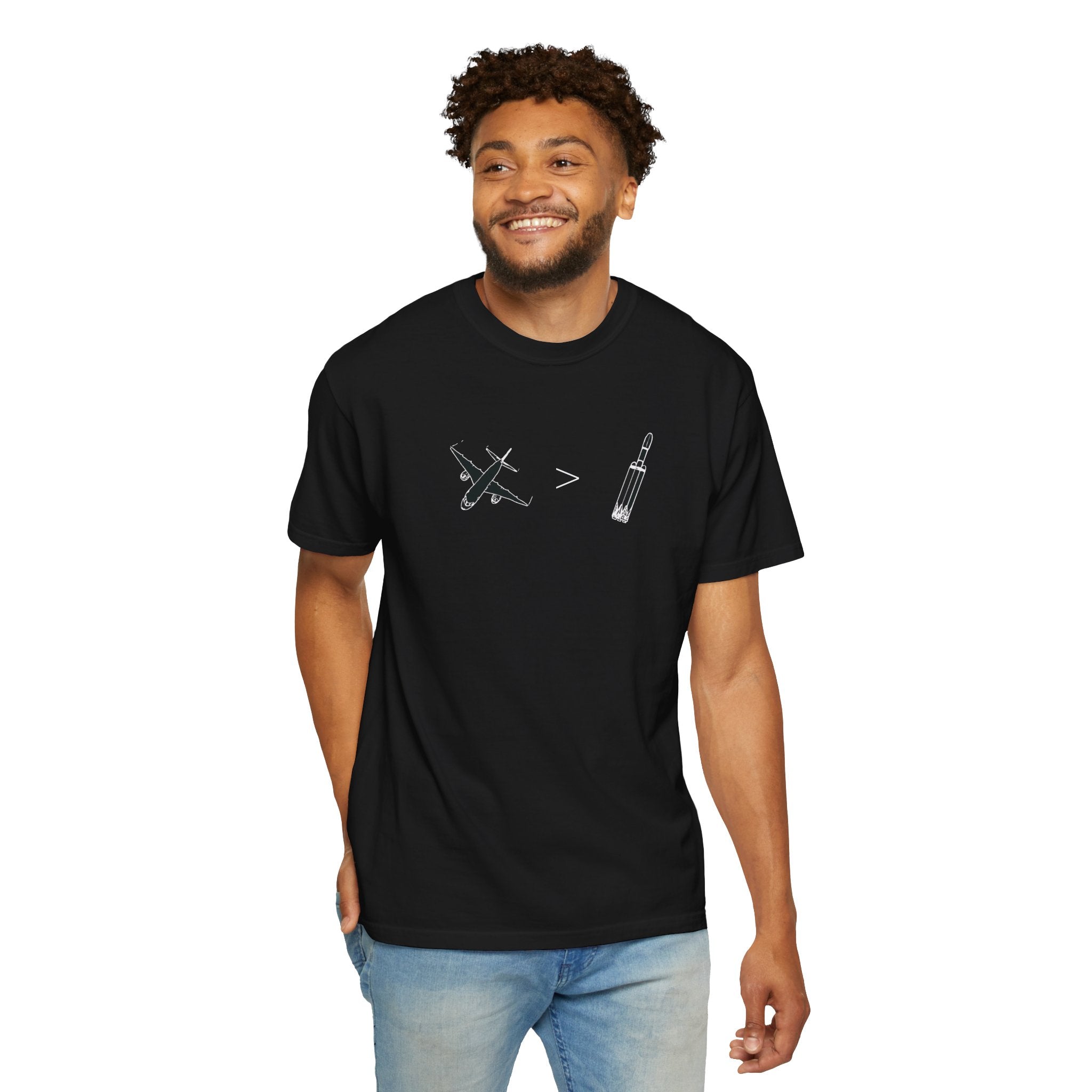 Airplanes over Rockets T-shirt