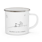 Adventurous Astronaut Enamel Camping Mug